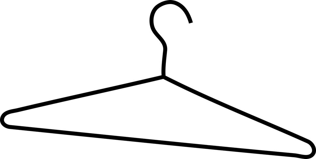 Simple coat hanger png transparent