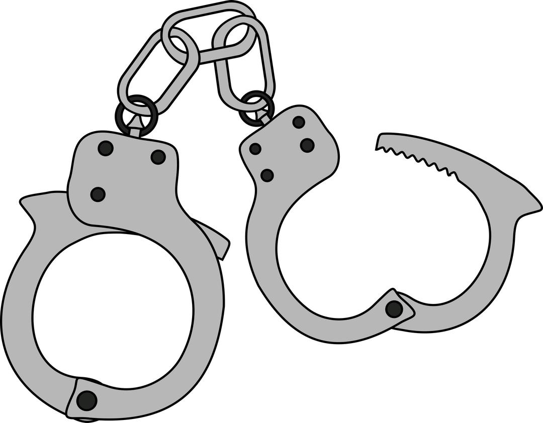 simple colored handcuffs png transparent
