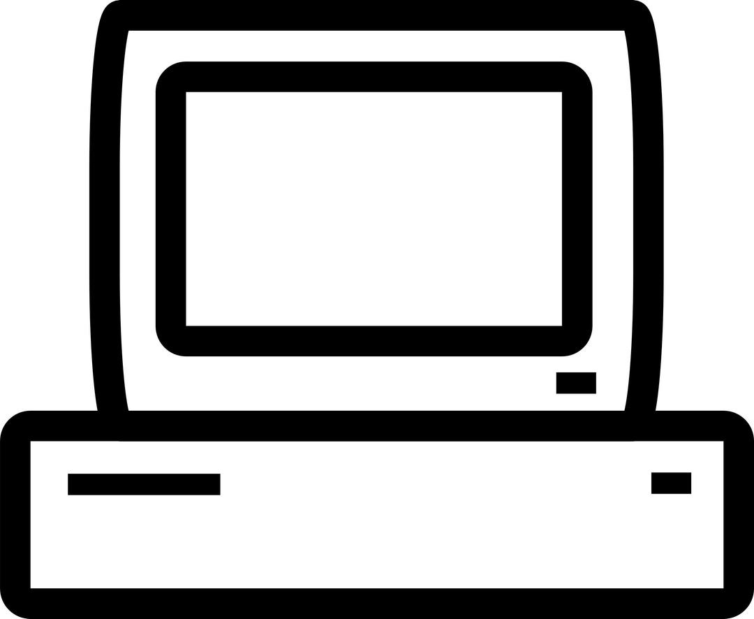 Simple computer icon png transparent