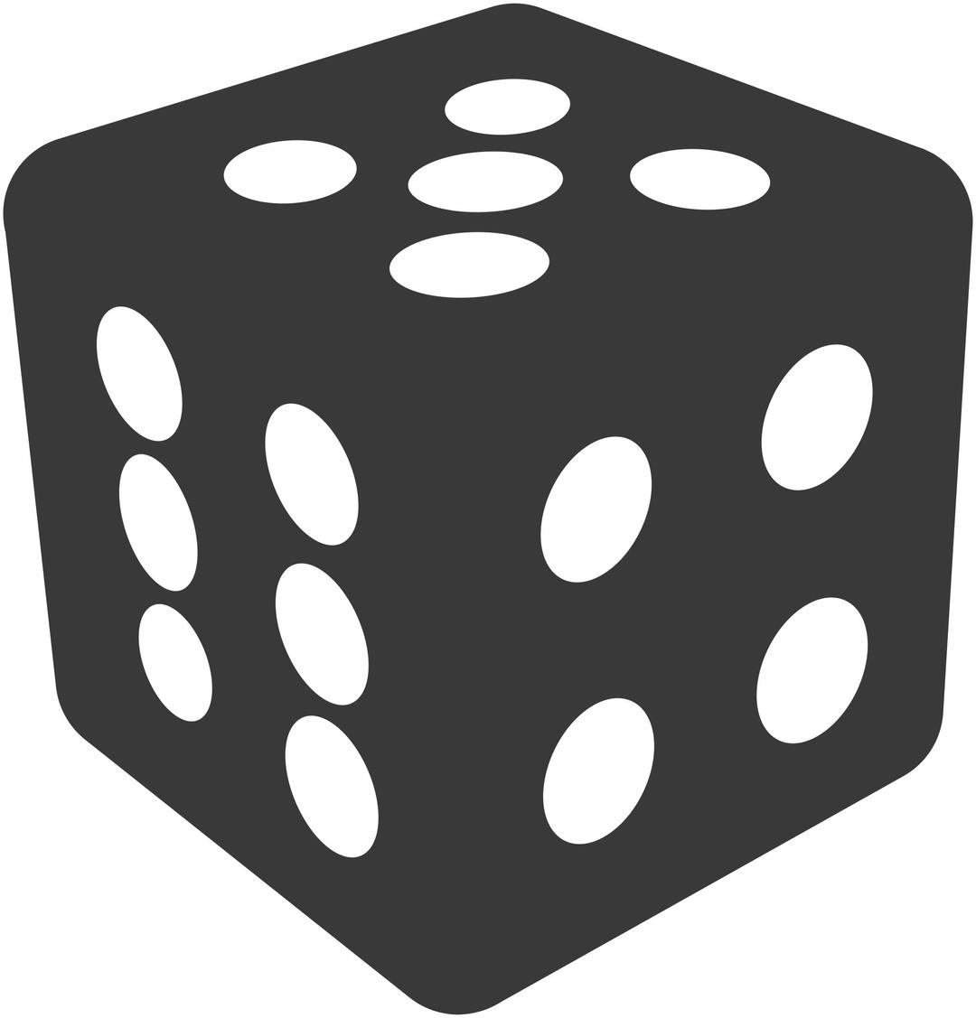 Simple dice png transparent