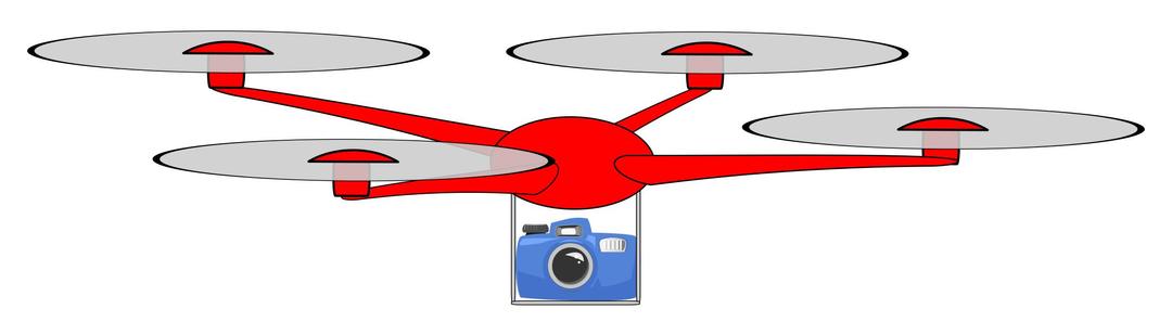 Simple drone with camera png transparent