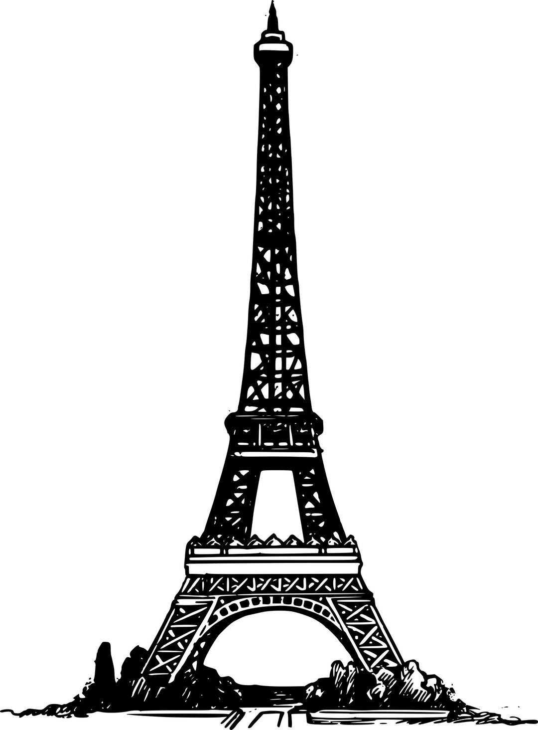 Simple Eiffel Tower png transparent