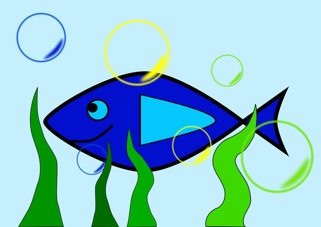 Simple fish 2 in the sea png transparent
