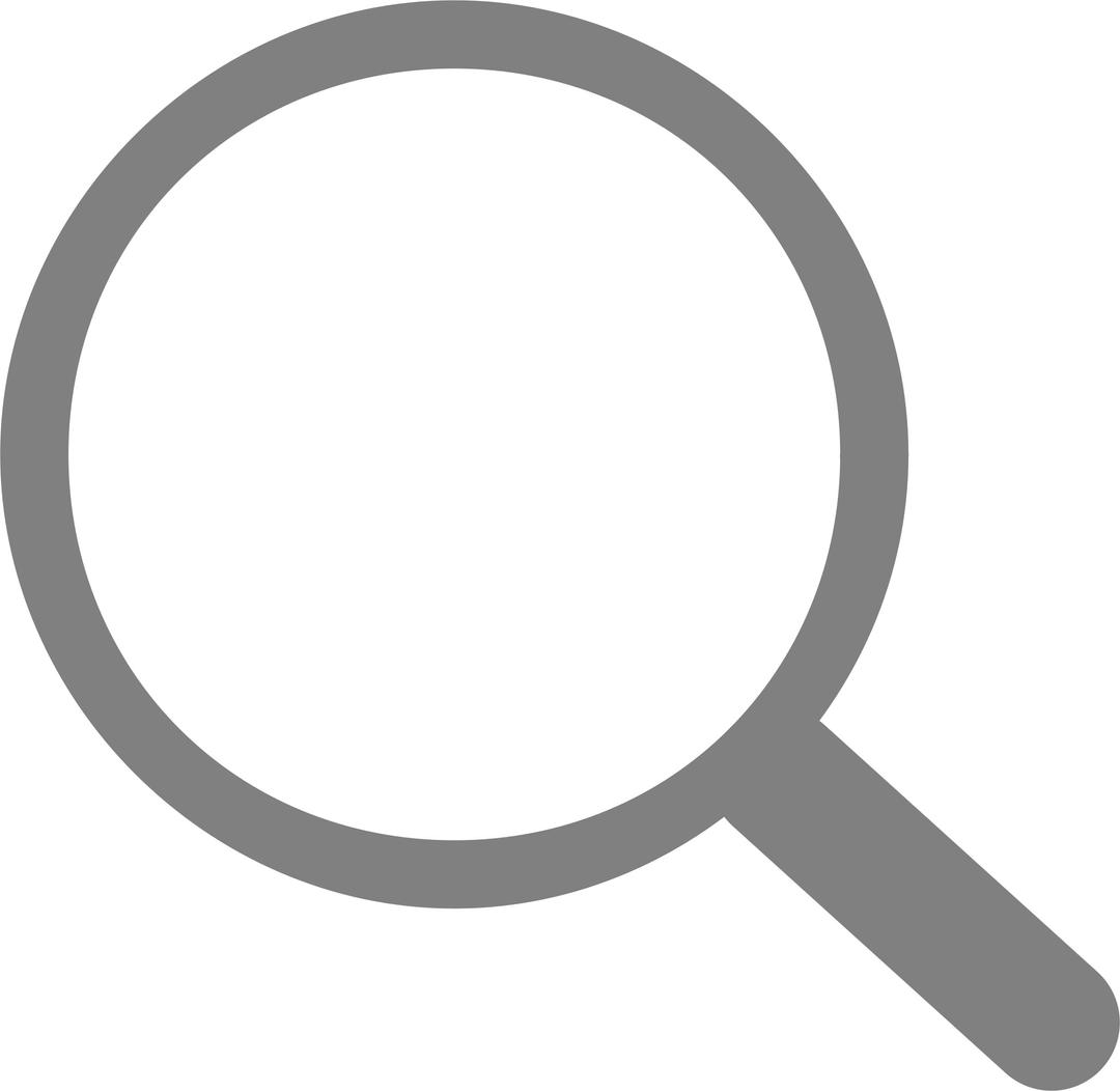 Simple Grey Search Icon png transparent
