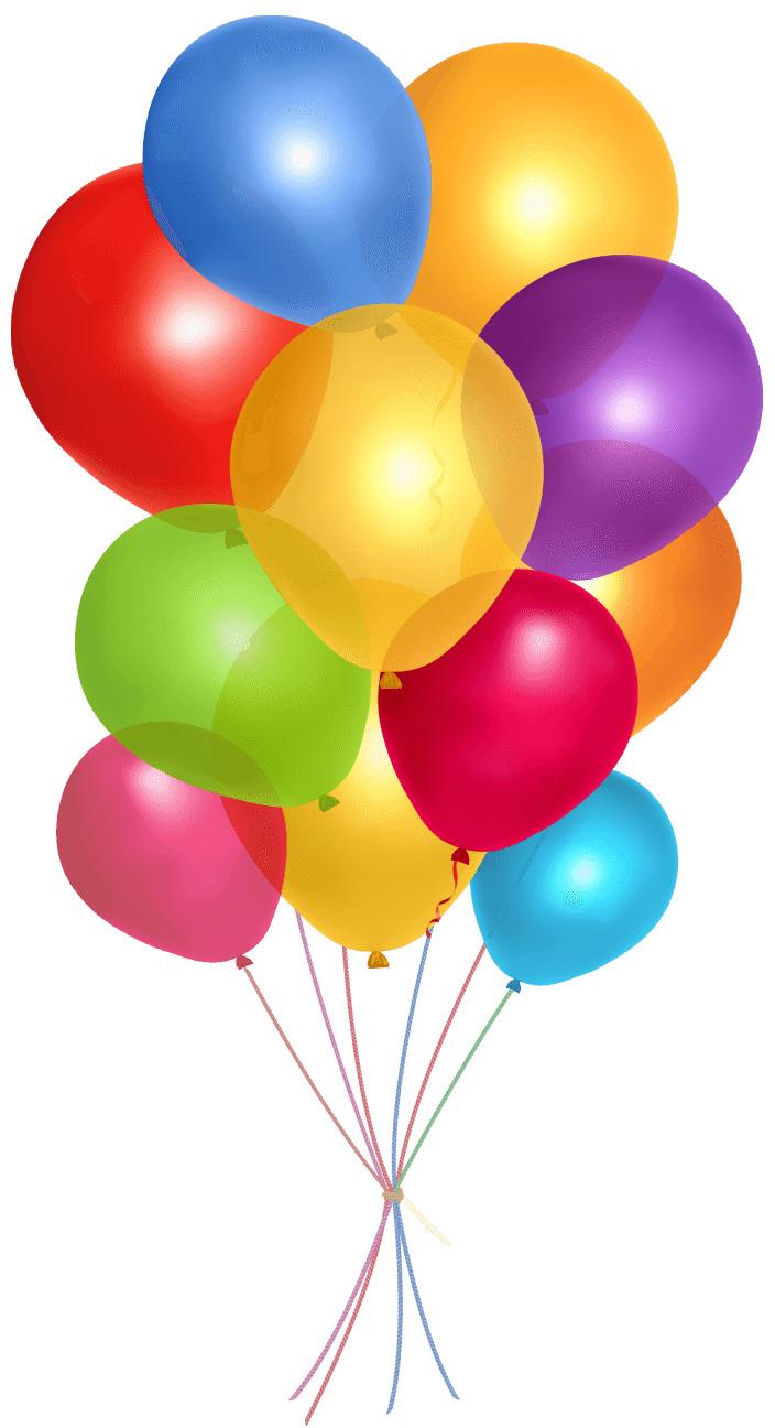 Simple Group Balloons png transparent