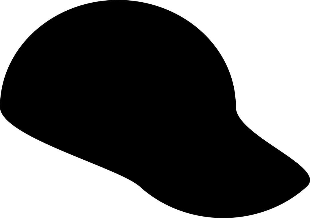 simple hat silhouette png transparent