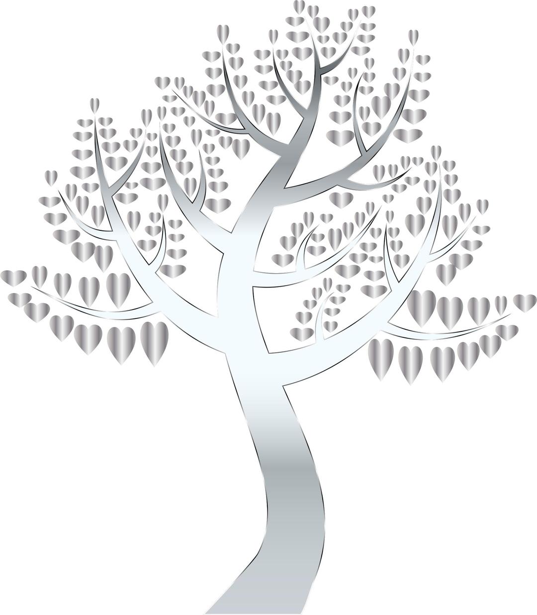 Simple Hearts Tree 13 No Background png transparent