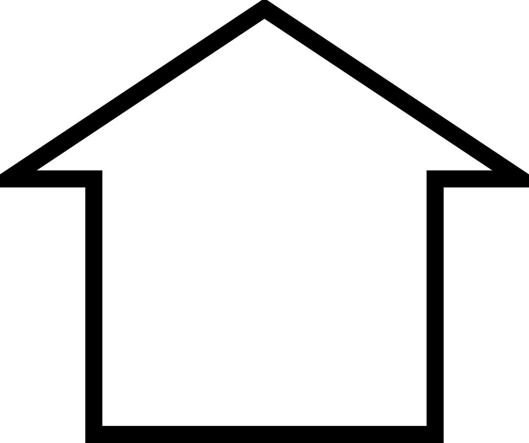 Simple house icon png transparent