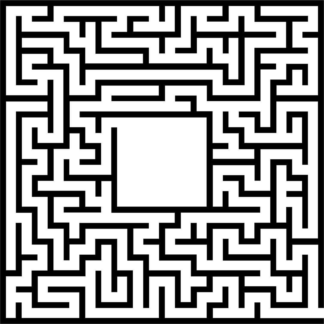 Simple Maze png transparent