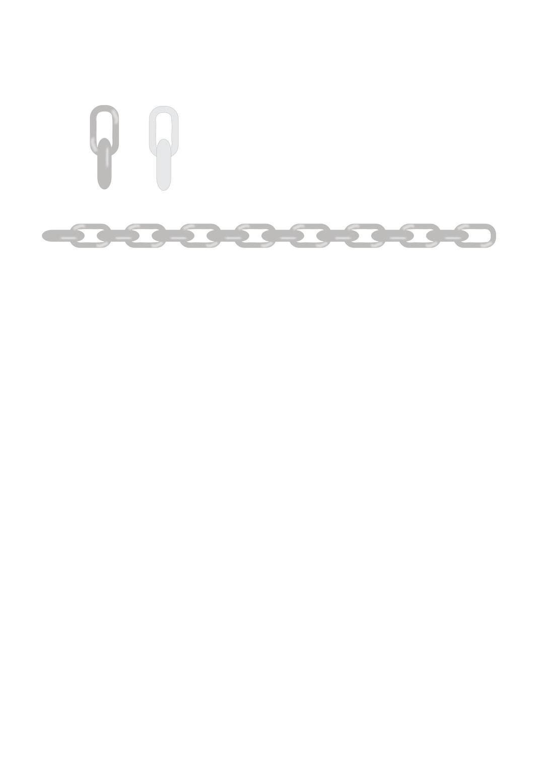 Simple Metallic chain png transparent