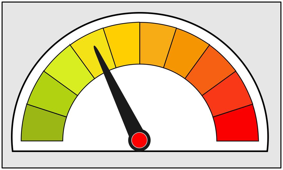 Simple meter / indicator icon png transparent