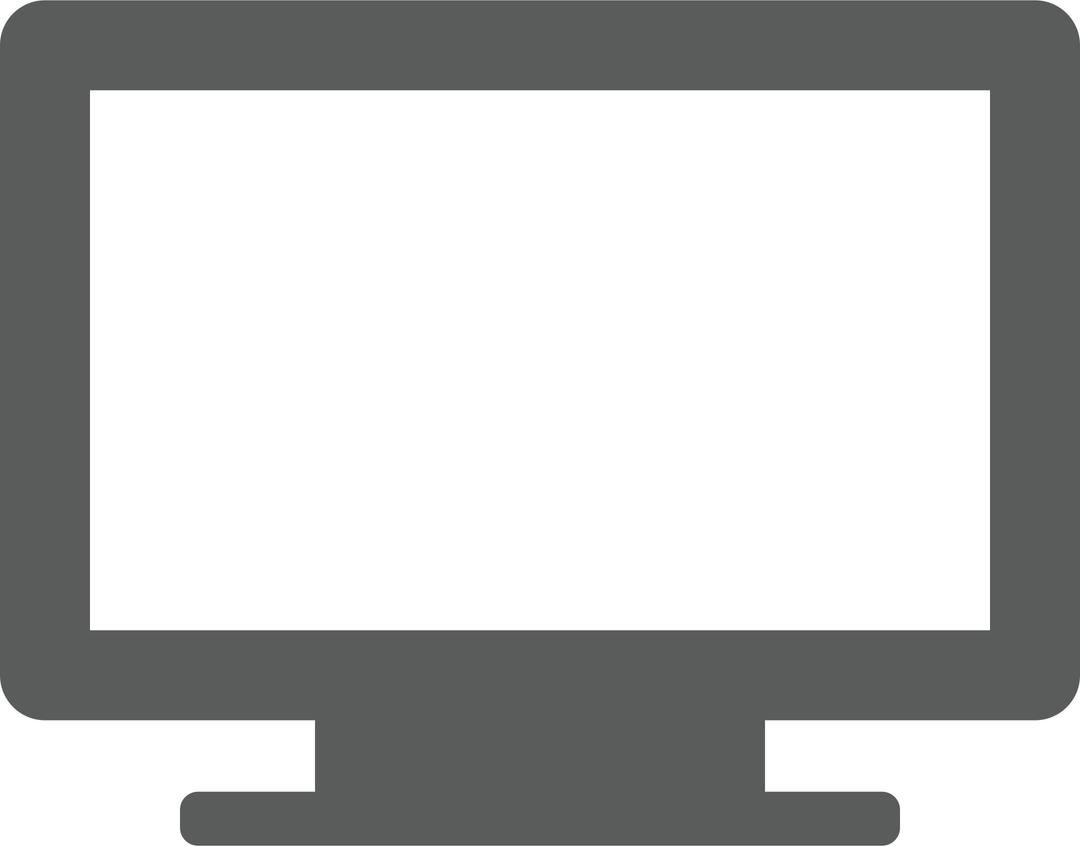 simple monitor png transparent