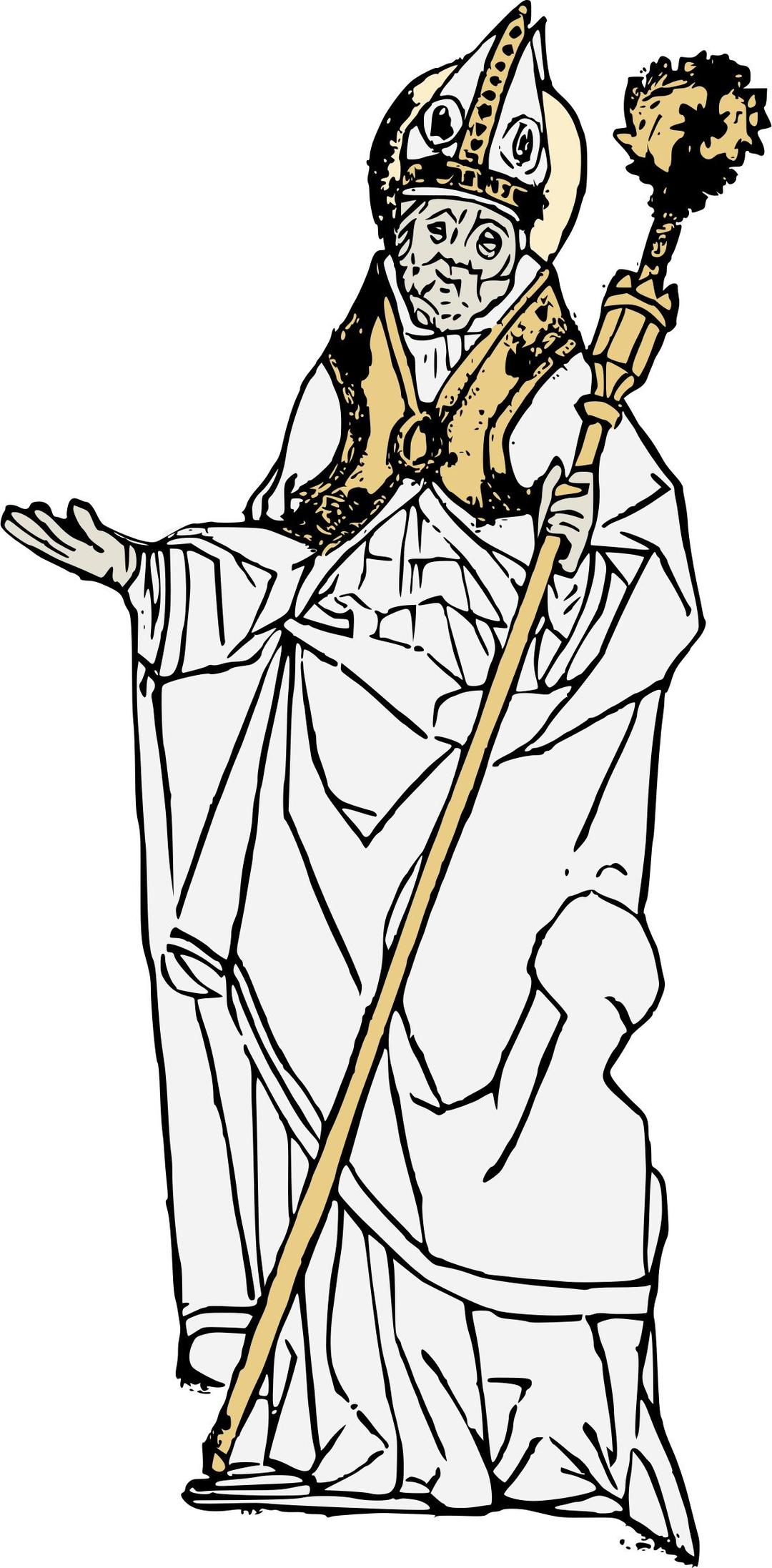 Simple Old Pope png transparent
