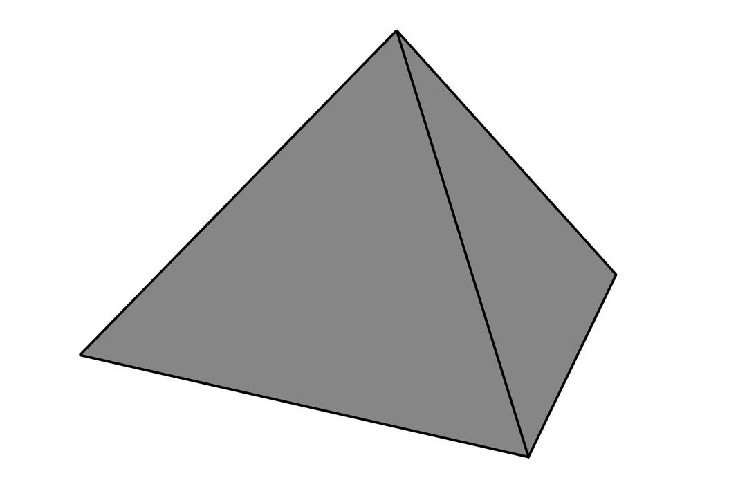 Simple Pyramid - grey png transparent