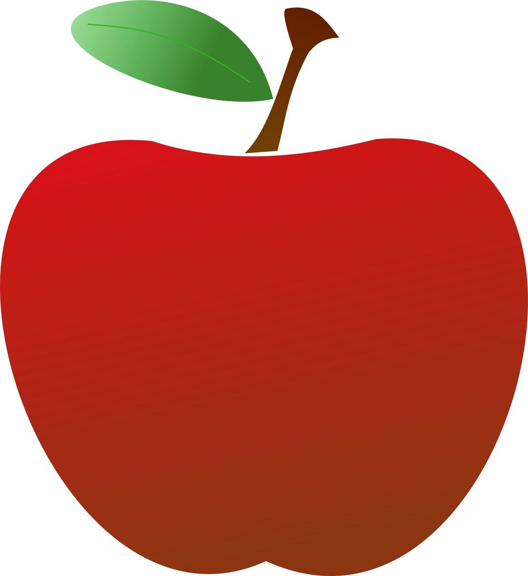 Simple Red Apple png transparent