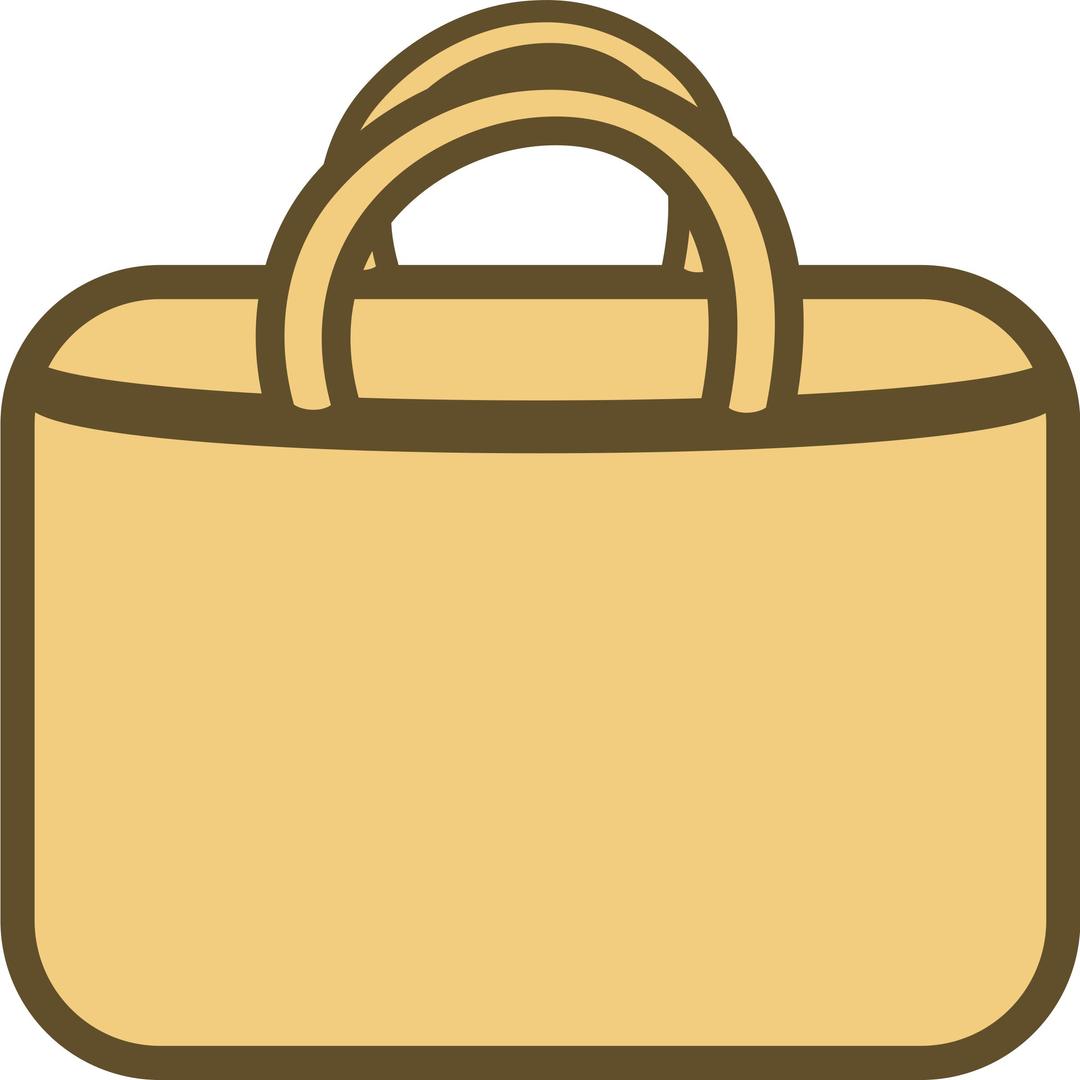 Simple Shopping Bag Logo/Icon png transparent