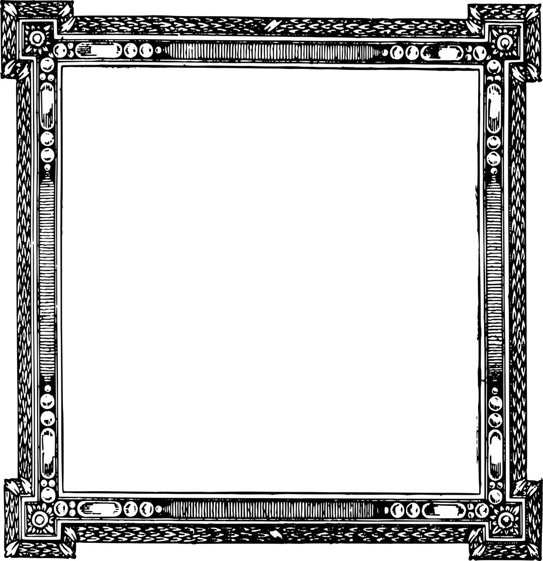 Simple Square Frame png transparent