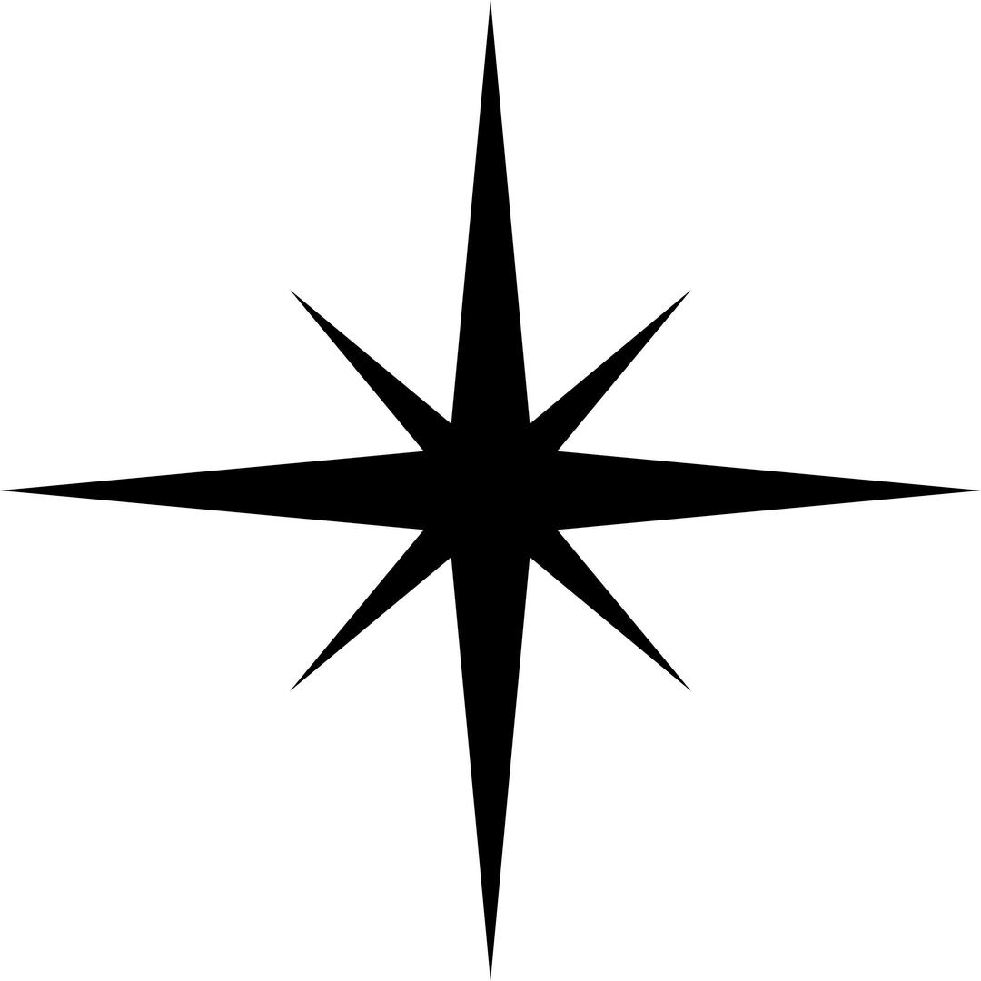 Simple star silhouette png transparent