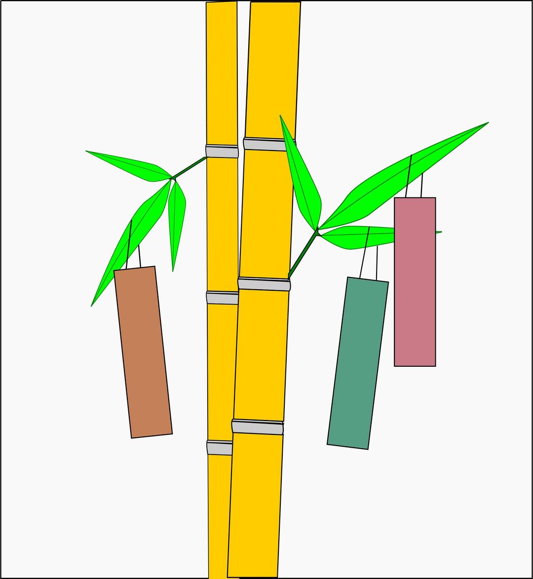 Simple Tanabata Wishing Tree png transparent