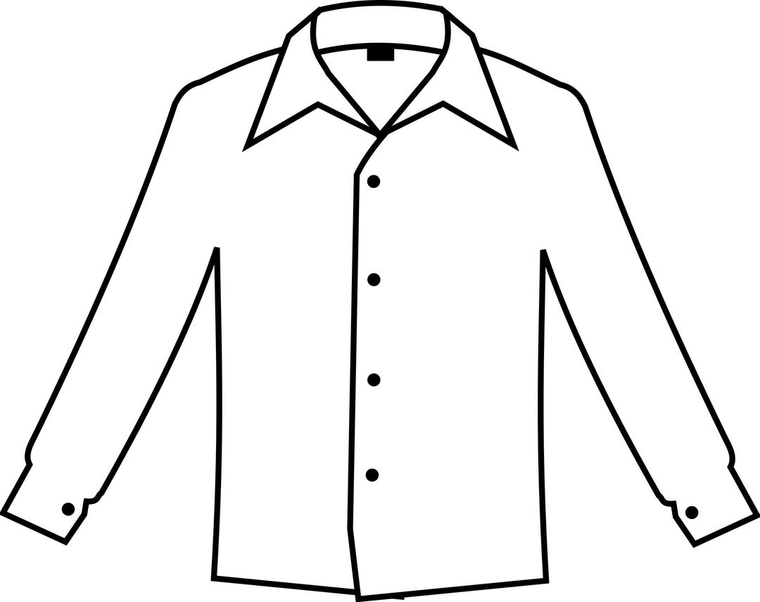 Simple white shirt png transparent