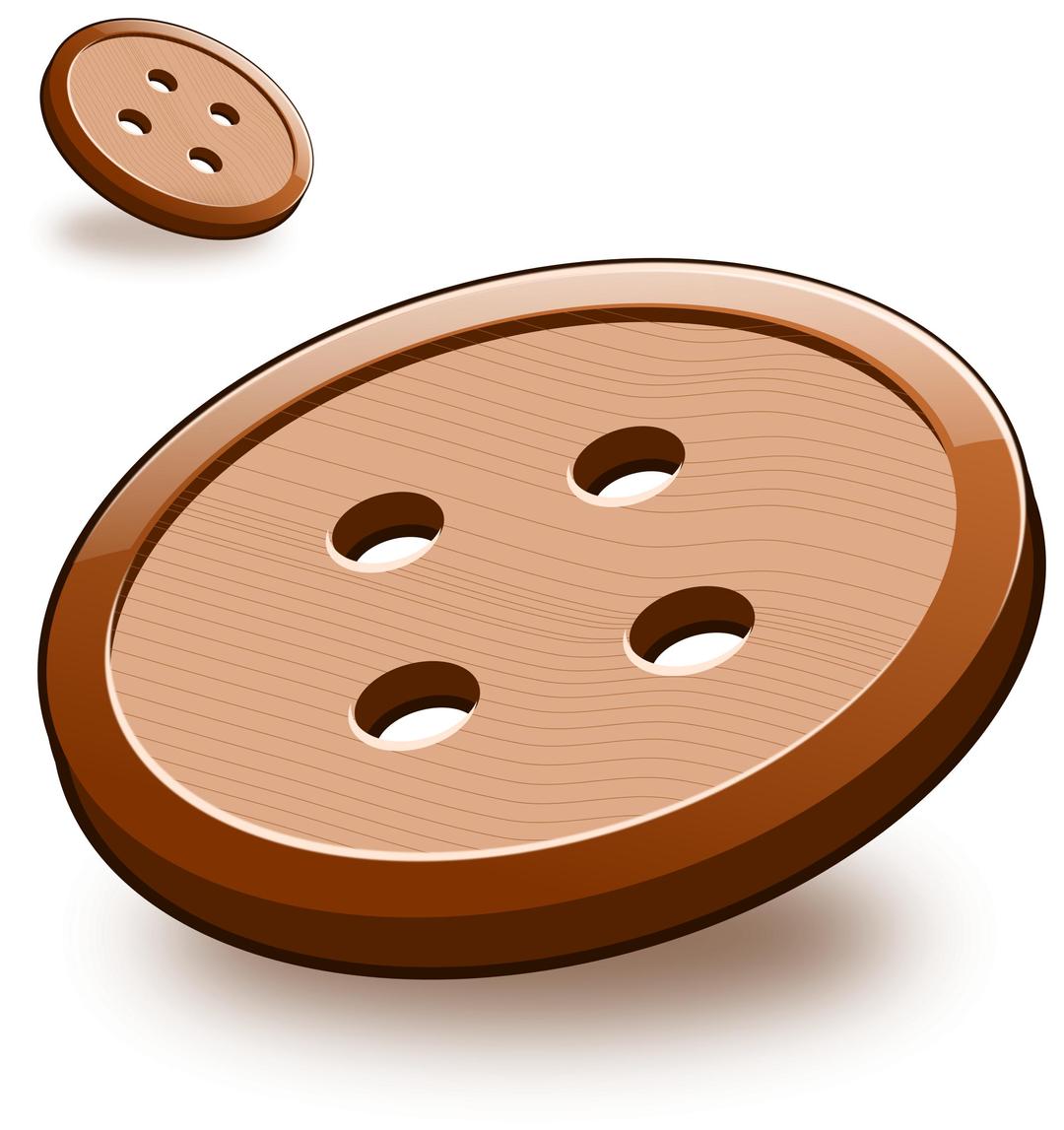 Simple wooden buttons png transparent