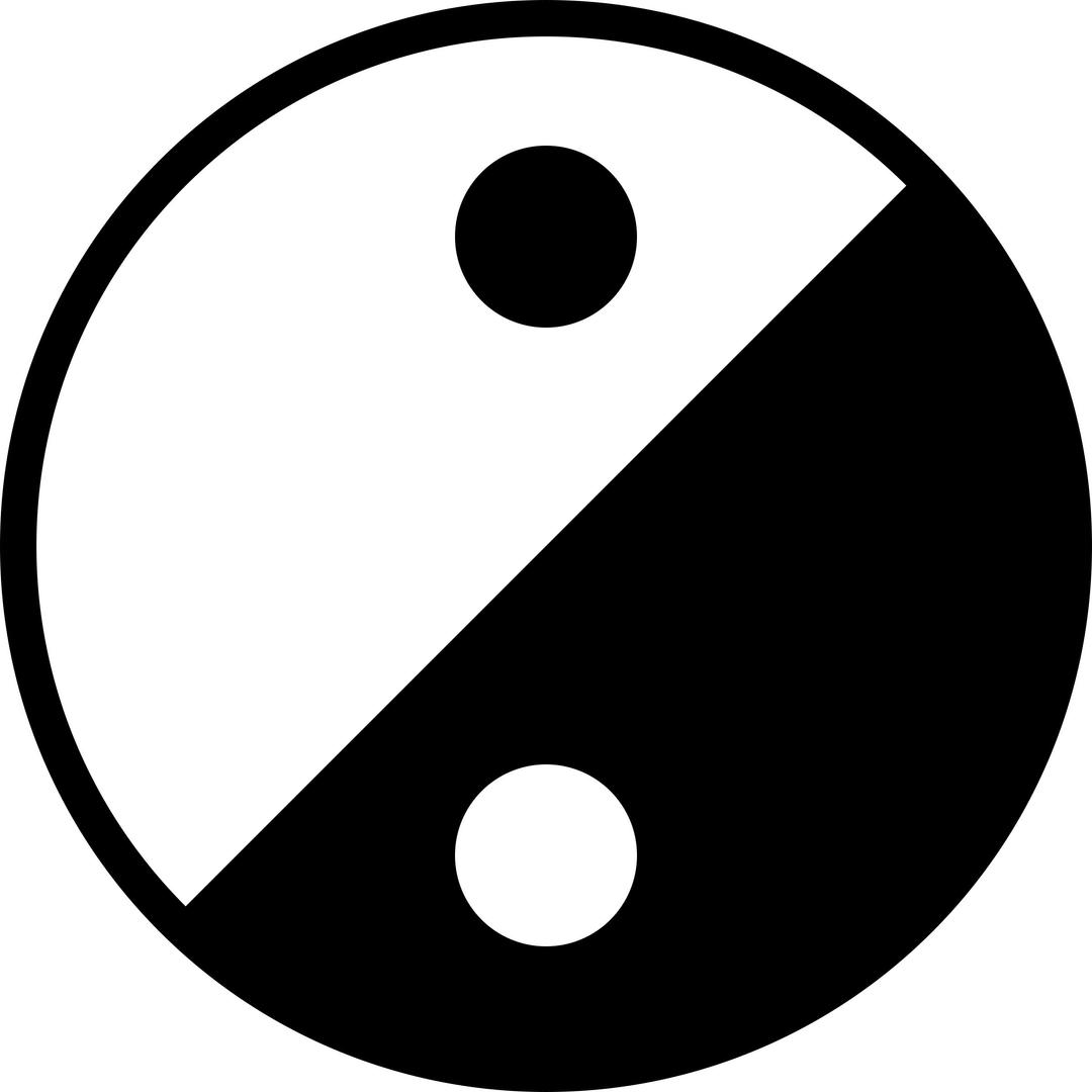 Simple Yin Yang Icon png transparent