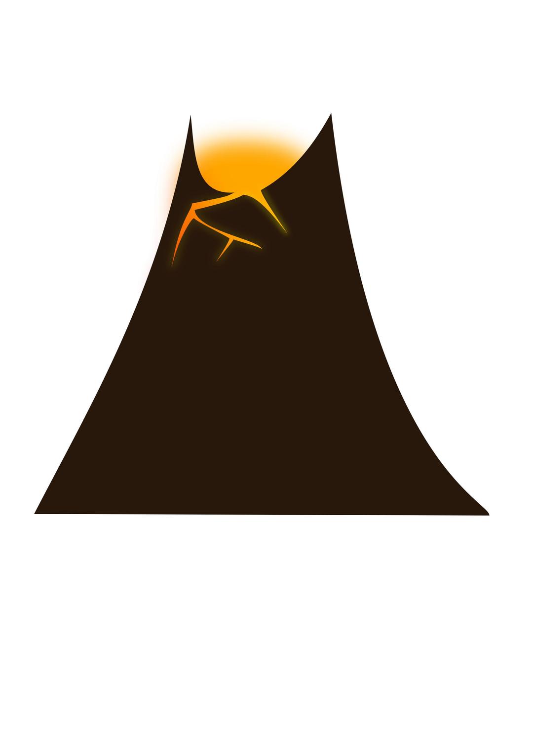 Simple-Volcano png transparent