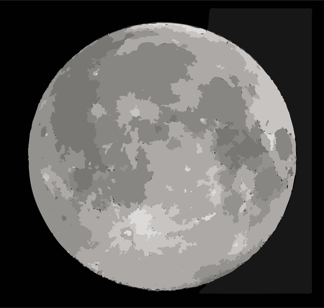 Simplified Supermoon png transparent