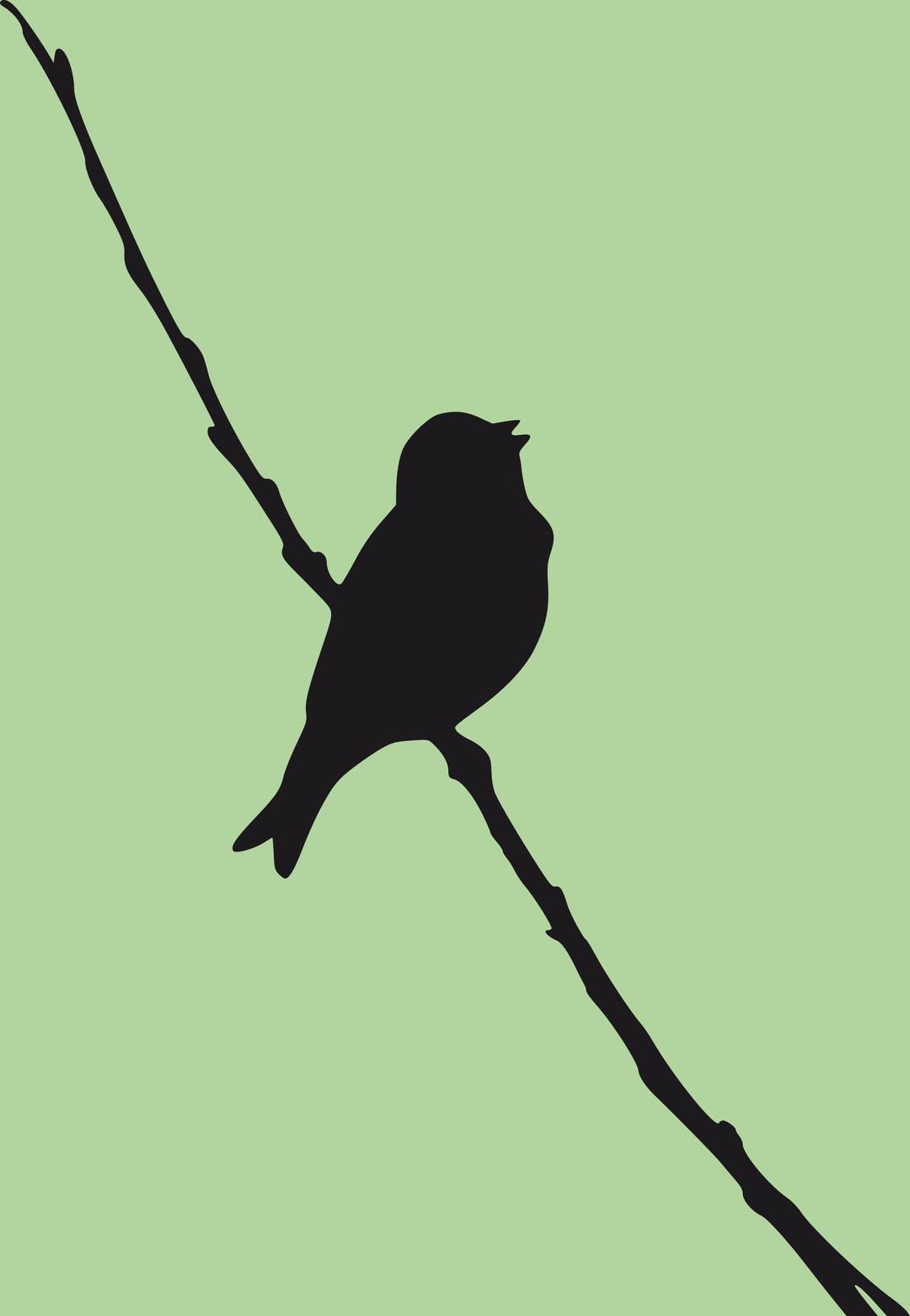 singing-bird silhouette png transparent