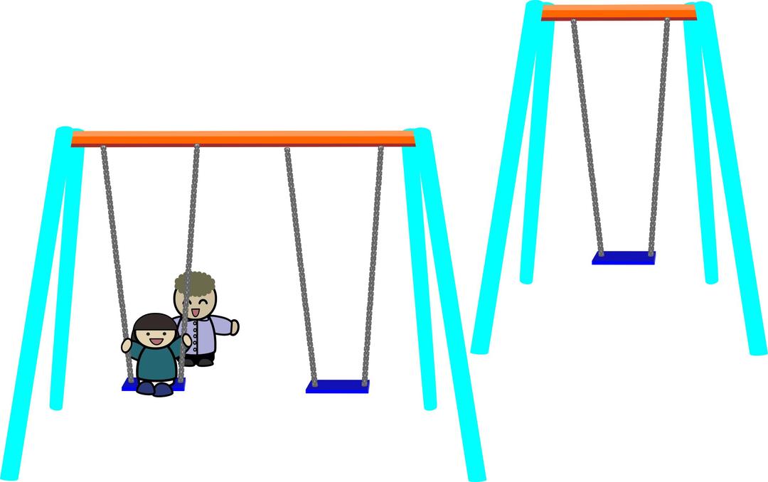 Single and double swings png transparent