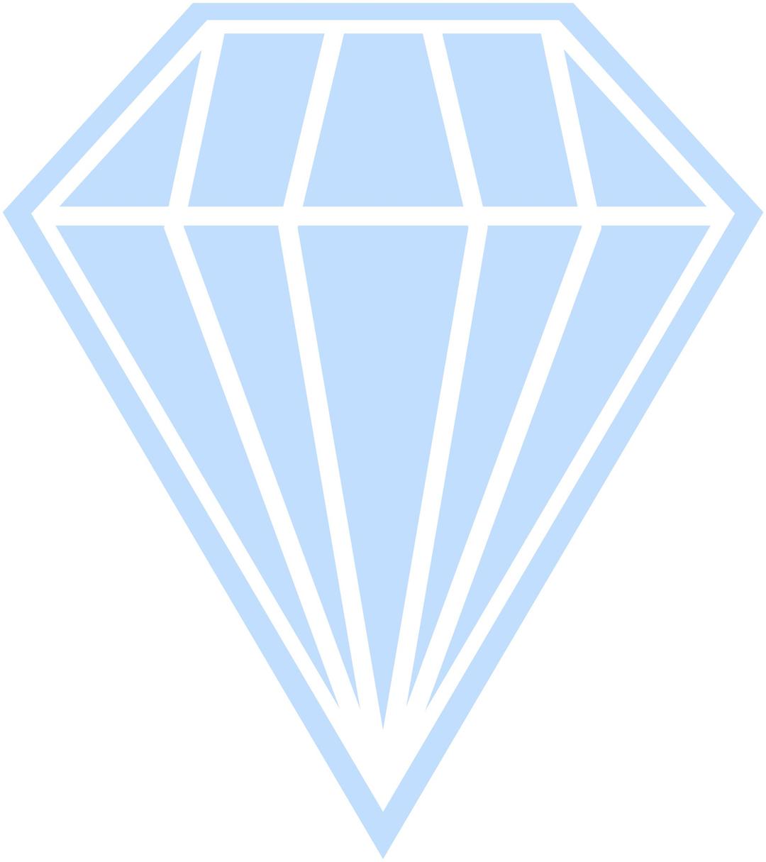Single Blue Diamond png transparent