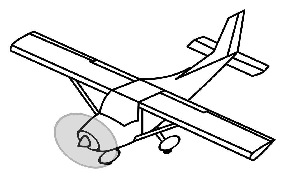 Single engine airplane png transparent