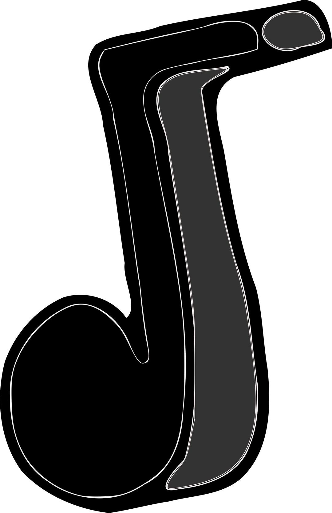 Single Music Note png transparent