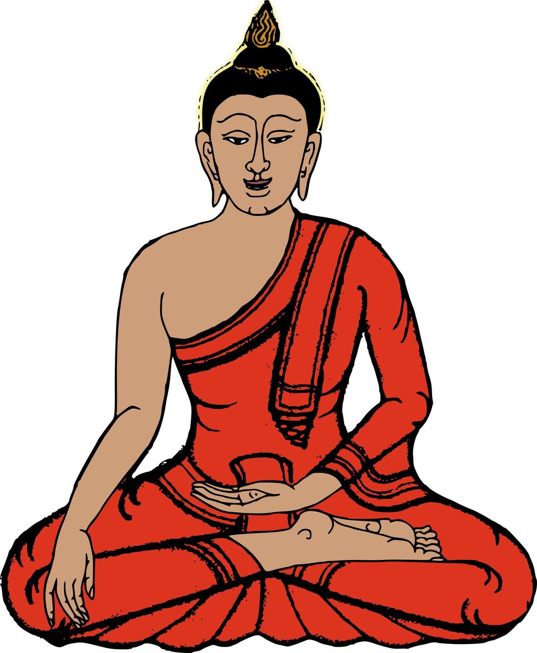 Sitting Buddha png transparent