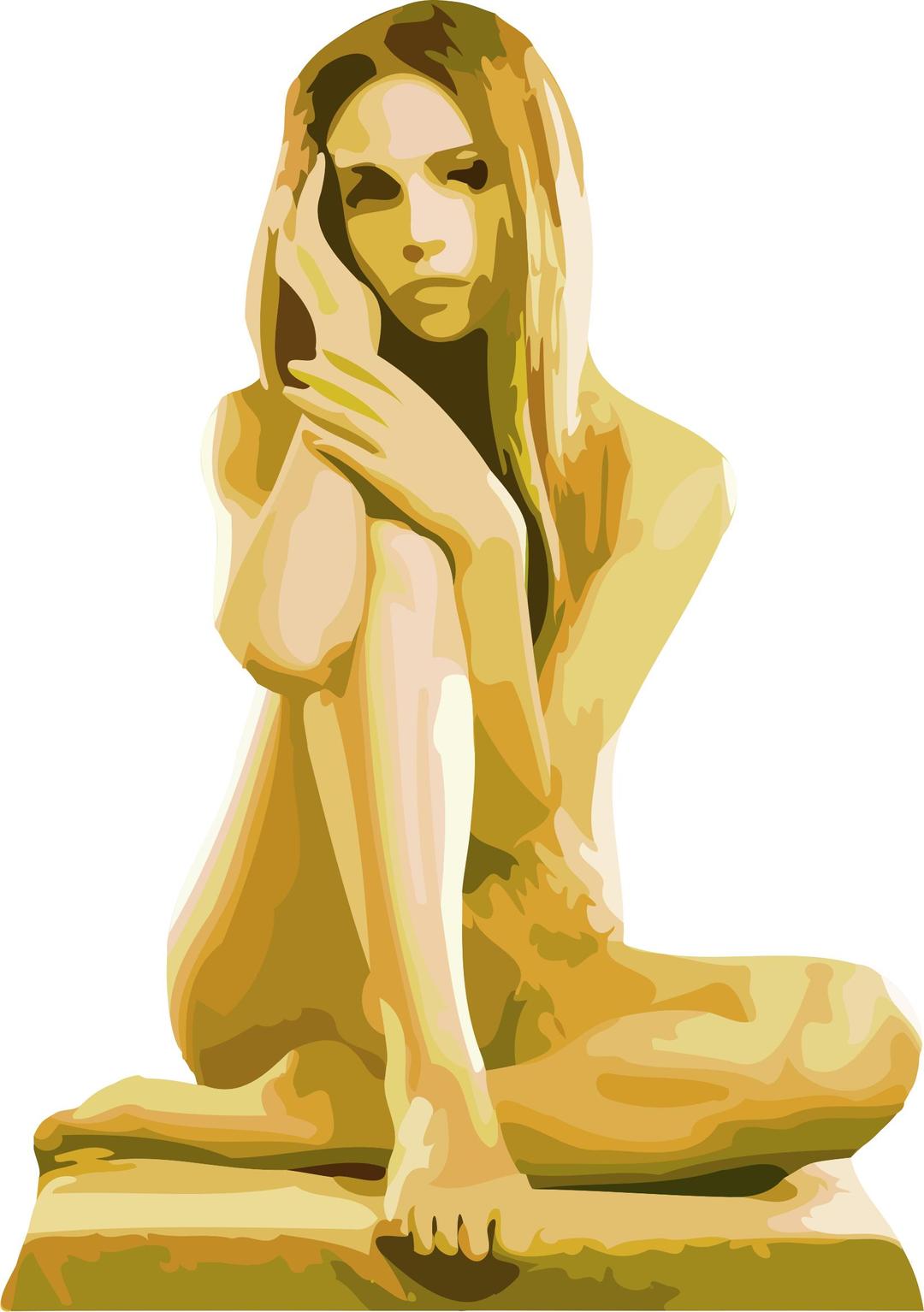 Sitting nude png transparent