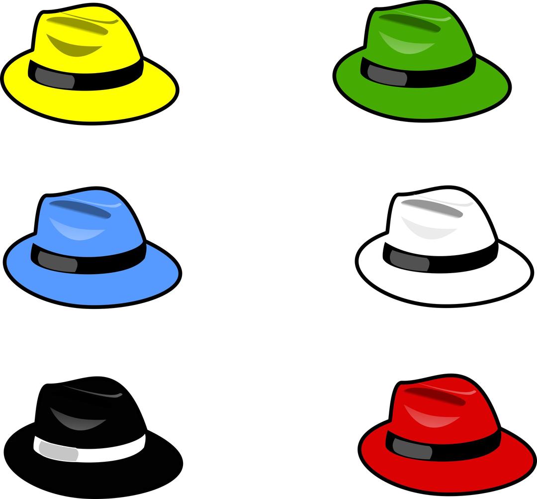 Six Hats 1 png transparent