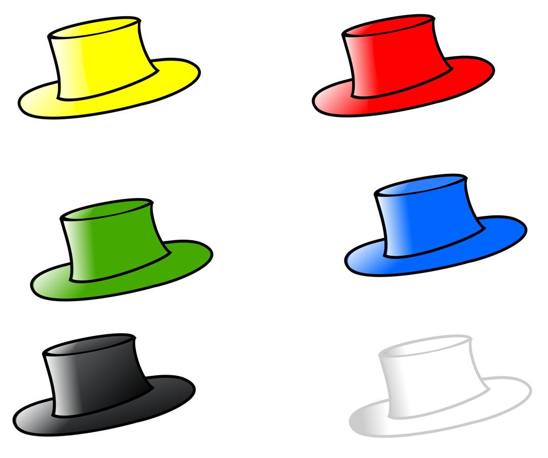 Six Hats 3 png transparent