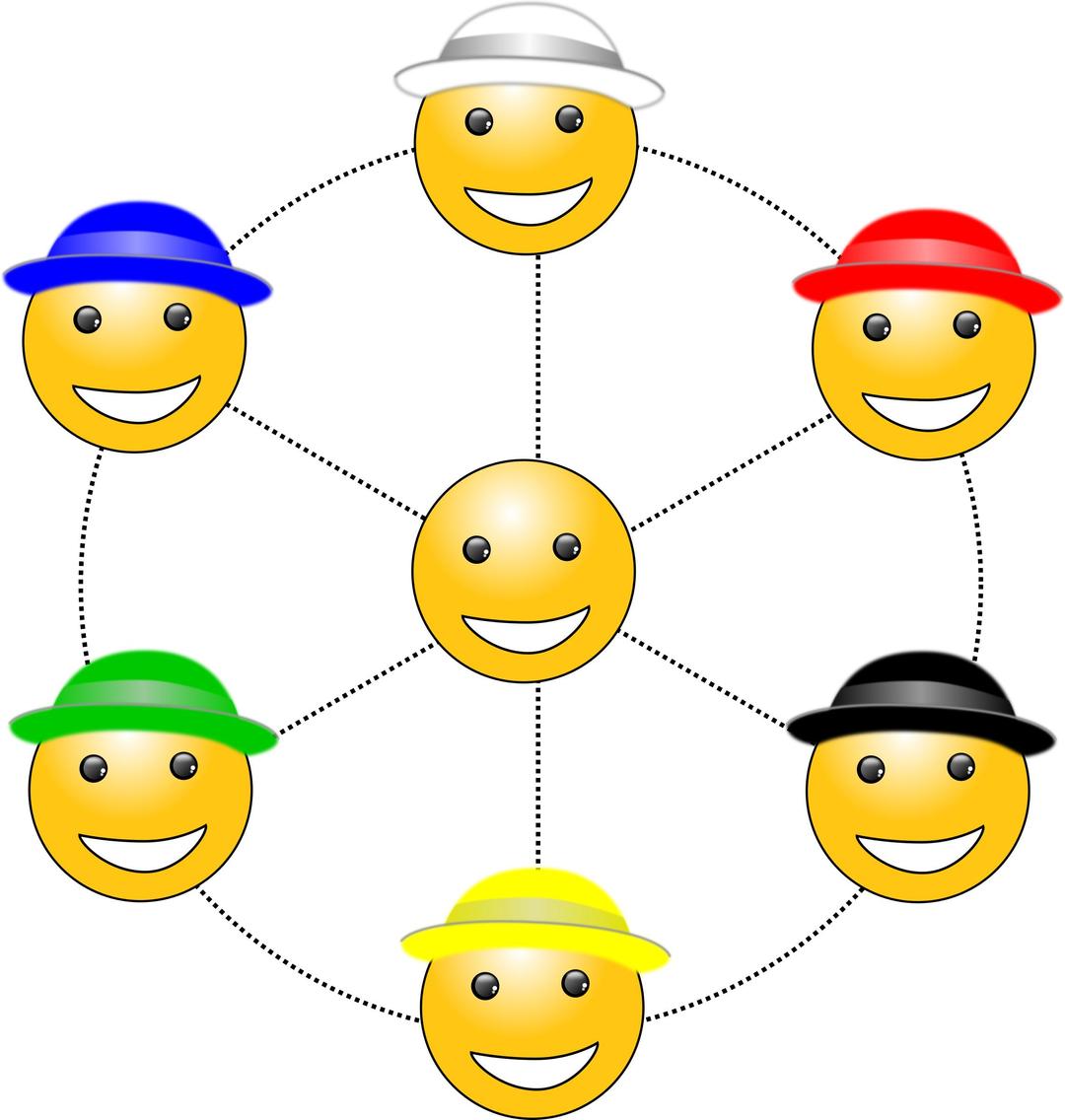 Six hats to thinking v3 png transparent