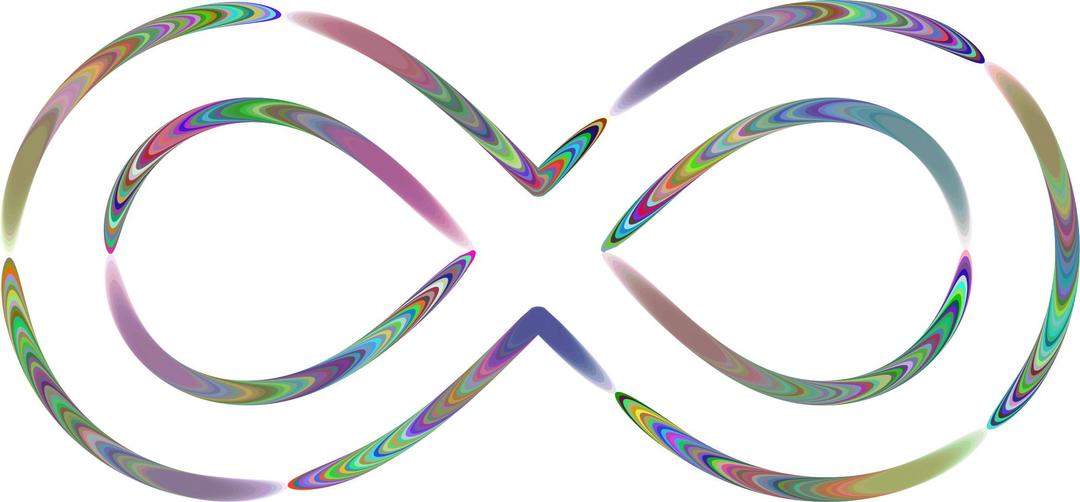 Sixties Groovy Infinity png transparent