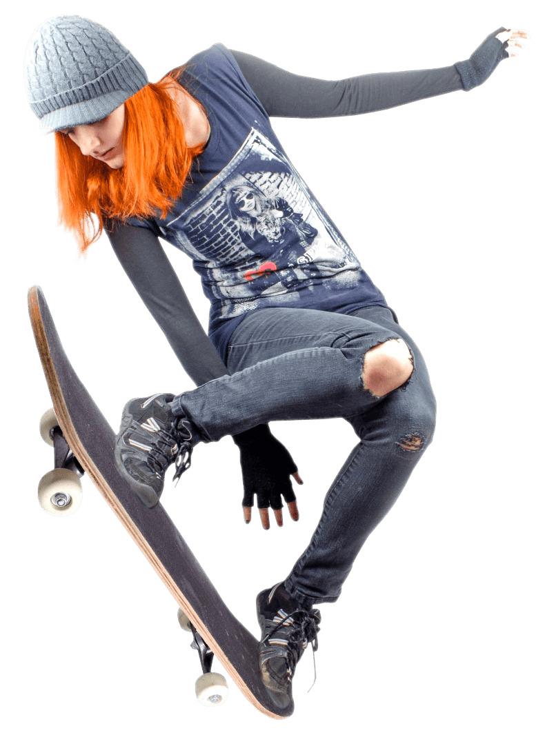 Skateboarder Ginger png transparent