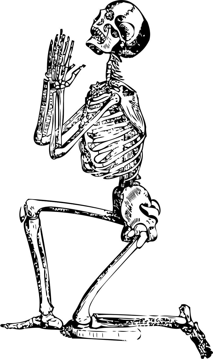 skeleton praying png transparent