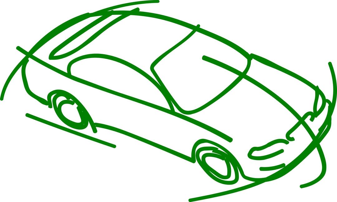 Sketch of a modern car png transparent