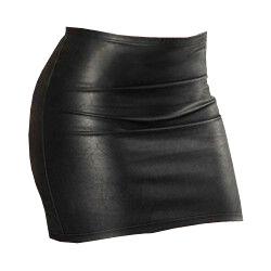 Skirt Leather Black png transparent