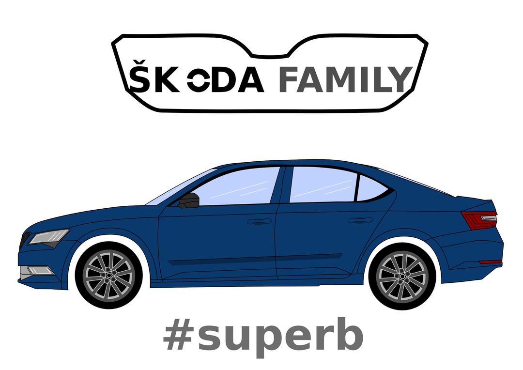 Skoda Family, Superb png transparent