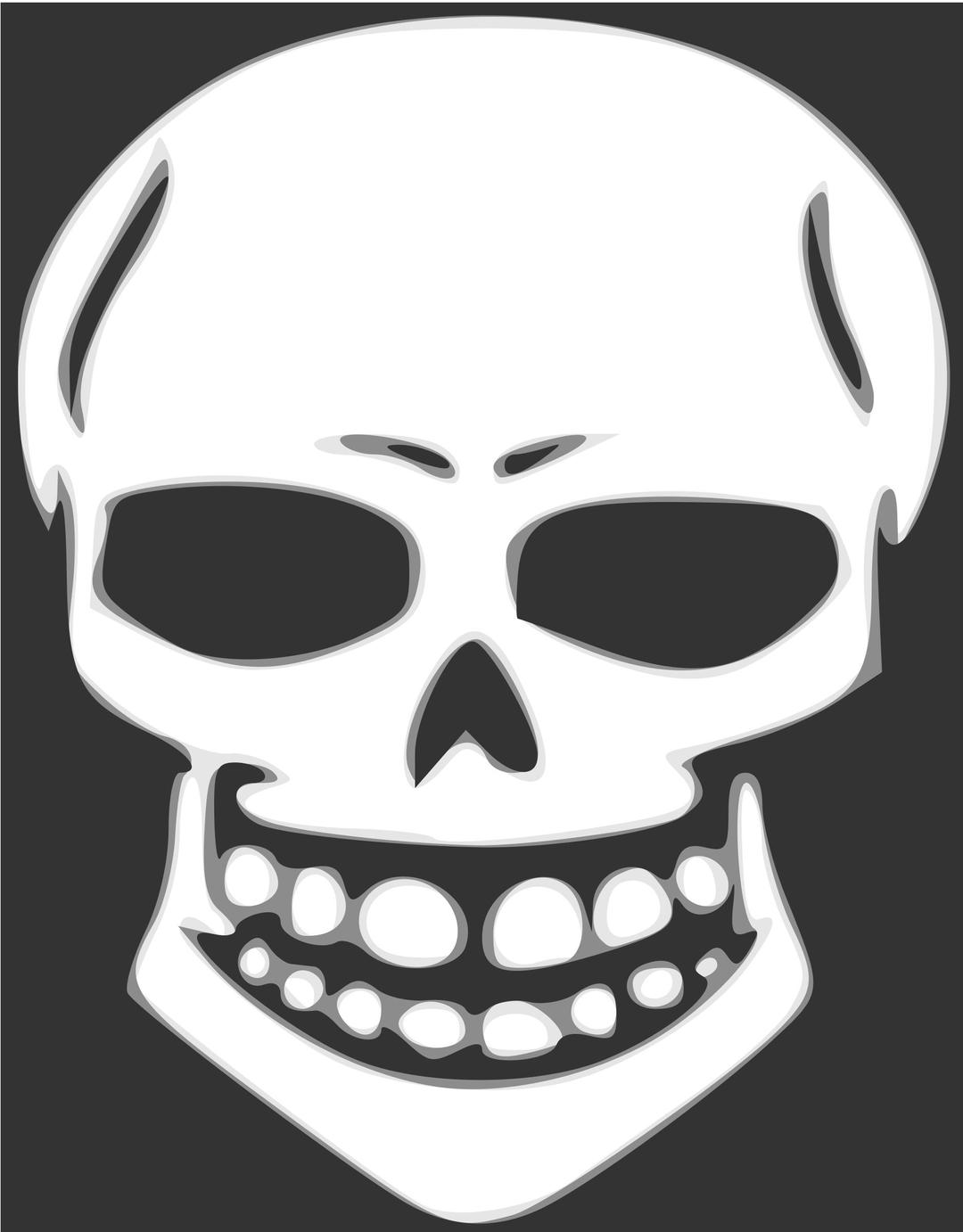Skull human X-ray png transparent