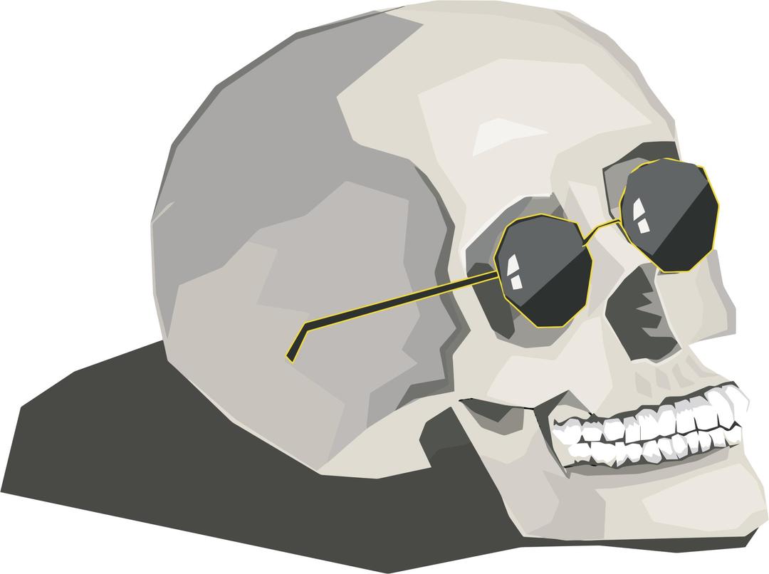 Skull Wearing Sunglasses png transparent