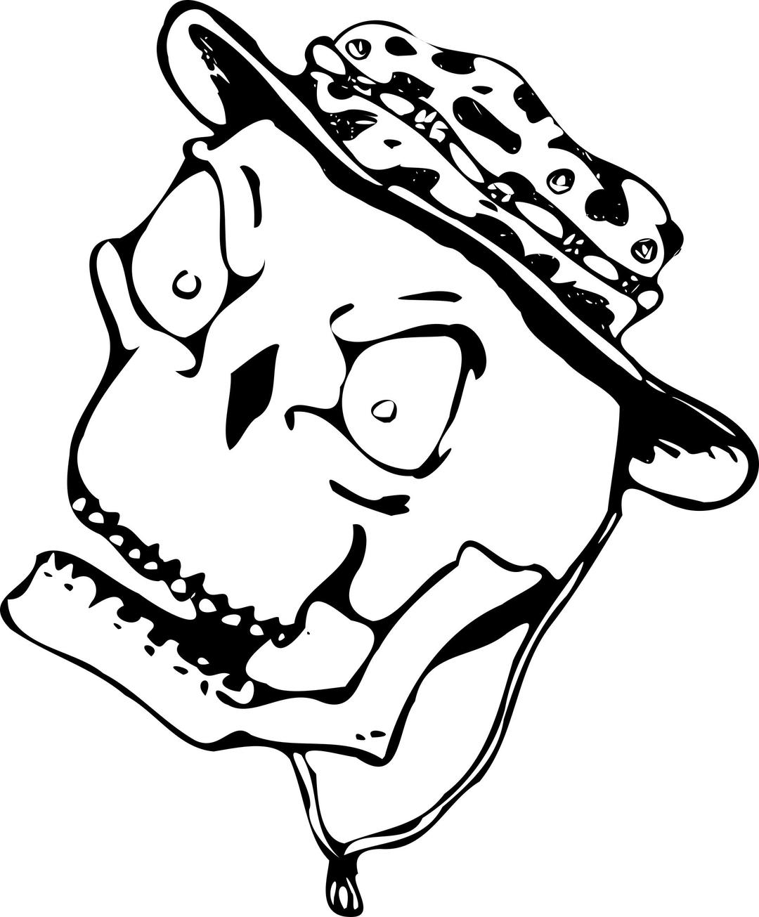 skull with boonie hat png transparent