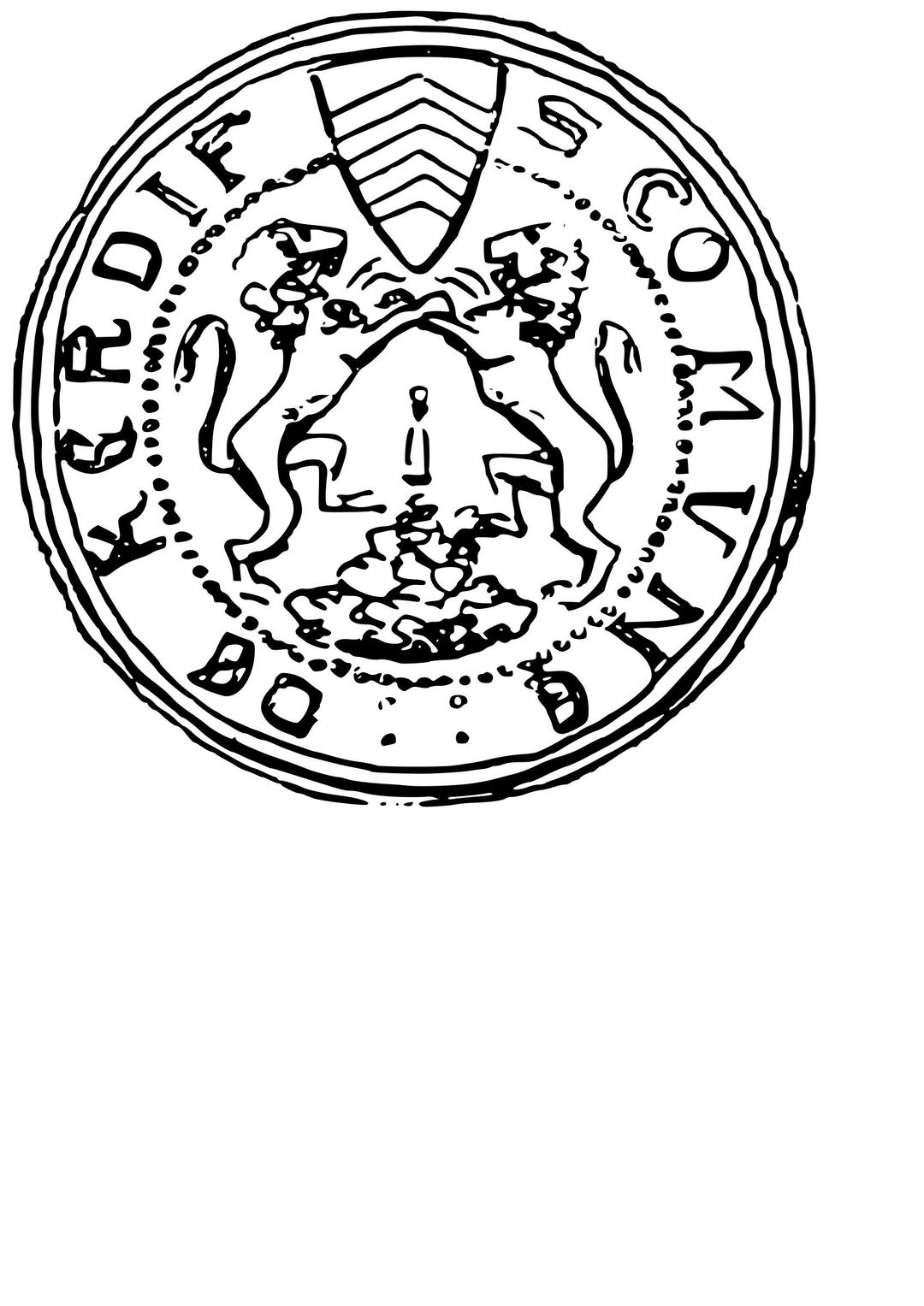 Sêl hynafol Caerdydd | Cardiff's ancient seal png transparent