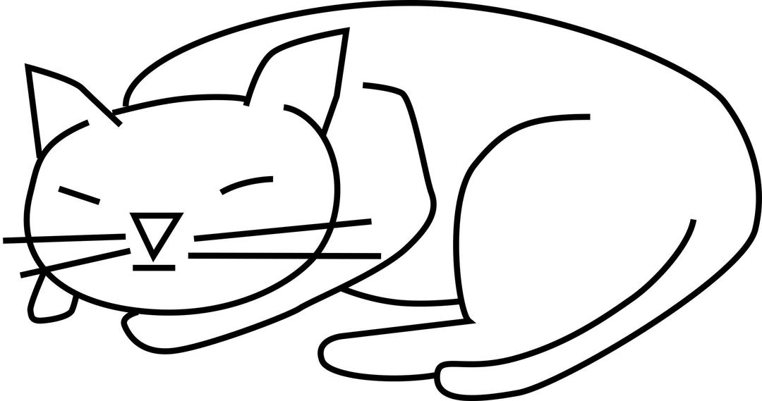 Sleeping Cat png transparent