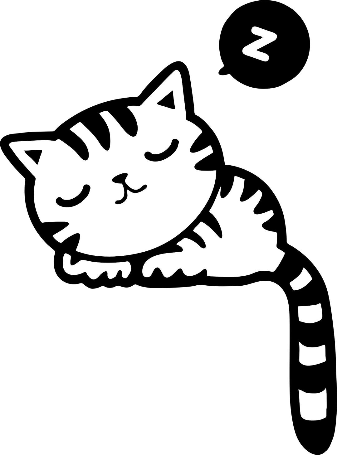 Sleeping Kitty png transparent